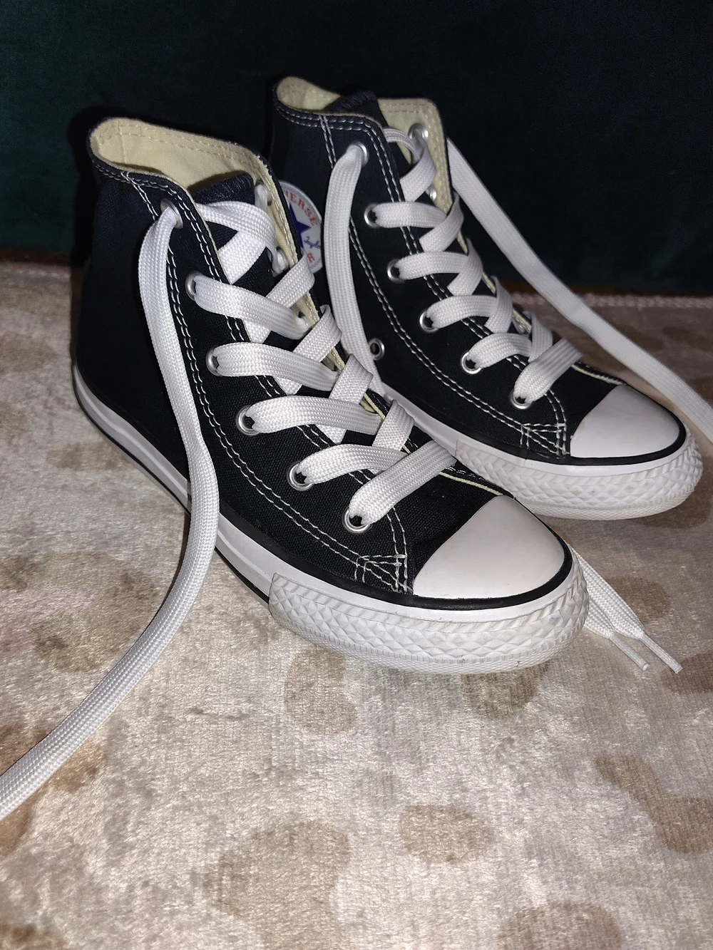 Converse Black High-Top Canvas Sneakers with White Accents